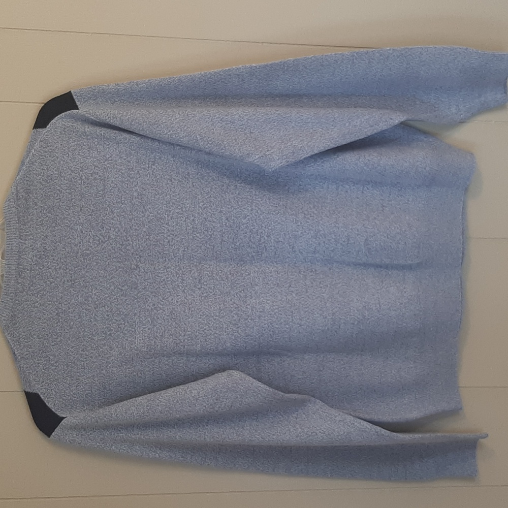 Dockers Men's Size L Light Gray and Blue Argyle Crewneck Sweater - Picture 10 of 10